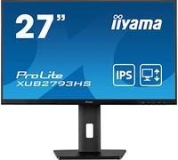 iiyama XUB2793HS-B6 27" Panel IPS, 1920x1080100Hz, 250cd/m², 15cm Regulable en Altura, Pivotante, Altavoces, HDMI, DisplayPort, 1ms (MPRT), FreeSync