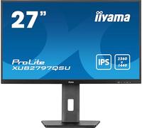 iiyama XUB2797QSU-W2 Bisel Blanco IPS de 27 Pulgadas, 100 Hz, 1 ms (MPRT), 2560 x 1440, HDMI/DP, 2 USB, 2 Altavoces de 2 W, Soporte Ajustable en Altura, TCO09 y TUV-GS
