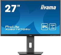 iiyama XUB2797QSU-W2 Bisel Blanco IPS de 27 Pulgadas, 100 Hz, 1 ms (MPRT), 2560 x 1440, HDMI/DP, 2 USB, 2 Altavoces de 2 W, Soporte Ajustable en Altura, TCO09 y TUV-GS