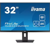 iiyama XUB3293UHSN-B5 32" Panel IPS, 3840x2160 UHD, 15cm Regulable en Altura, Pivotante, 350cd/m², 1000:1, 4ms, Altavoces, USB-C Dock (LAN, 65W PD), DisplayPort, HDMI, KVM, USB 3.0x2