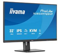 iiyama XUB3297QSNP-B1 Monitor de 32 pulgadas IPS 2560x1440 350cd/m Dock USB-C LAN/95W PD/DP-OUT KVM USB 3x3.2+1xC 1ms