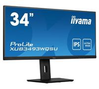 IIYAMA XUB3493WQSU-B5 34inch UW ETE IPS-panel 3440x1440 FreeSync 3000:1 400cd/m2 0.4ms MPRT HDR 2xH