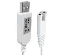 IIYL Cable de carga de repuesto para irrigador dental Waterpik WP360 WP462 WP450 WF13 WP100, cable de carga USB (blanco)