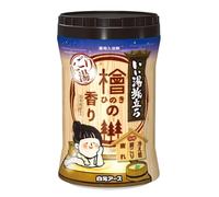 Iiyu Tabidachi Milky Hot Spring Bath Powder 600 g - Hinoki Cypress Scent - Japanese Onsen Style Bath Soak with Herbal Extracts - Relaxing & Hidrating Bath Salt - Made in Japon