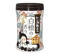 Iiyu Tabidachi Milky Hot Spring Bath Powder 600 g - Sandalwood (Byakudan) Scent - Japonese Onsen Style Bath Soak - Relaxing & Hidrating Bath Salt - Fabricado en Japón