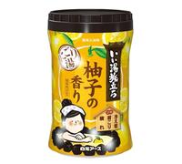 Iiyu Tabidachi Milky Hot Spring Bath Powder 600 g - Yuzu Citrus Scent - Japanese Onsen Style Bath Soak with Herbal Extracts - Relaxing & Hidratación Bath Salt - Fabricado en Japón
