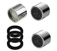 iJiGui 3PCS Filtro Grifo, Aireador de Grifo Repuesto M22 Acero Inoxidable, Filtro Grifo Cocina 22mm con 3 Juntas, Aireador Grifo de Rosca Interior, Adaptador de Ahorro de Agua