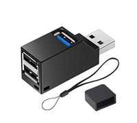 iJiGui Concentrador Hub USB 3.0 3-Puertos (2 USB 2.0 + 1 USB 3.0), Puerto USB, Distribuidor de Datos, USB 3.0 Ultra Slim Data Hub para Macbook, PC portátil, Unidades Flash USB, HDD móvil y más.