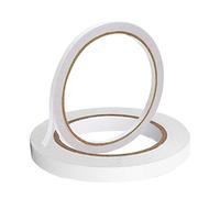 iJiZuo 2 Rollos Cinta de Doble Cara, Juego de Cinta Adhesiva Fuerte, Cinta Doble Cara Scrapbooking, 5 mm x 20 m + 8 mm x 20 m, para Costura, Manualidades, Trabajo Manual