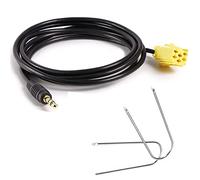 iJiZuo Adaptador Cable AUX Jack 3.5mm, con 2 Kit de Extracción, 3,5 mm Jack Adaptador de Entrada de AUX en Chapado en Oro Cable, para Fiat Grande Punto/Alfa Romeo 159