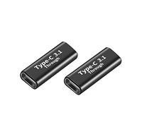 iJiZuo Adaptador USB Tipo C 2 Pack, Adaptador Empalme USB-C Hembra, USB-C 3.1 Tipo C USB Adaptador Extensión Hembra, para Huawei P20 Lite,Galaxy S9/S8 y más