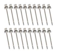 iJiZuo Aguja de inflado de Bomba de Bola (Paquete de 20), Agujas de Acero Inoxidable para inflar balones, Aguja de Inflar Aguja Bomba Balon, para Baloncesto, Fútbol, Rugby, Voleibol, Balonmano