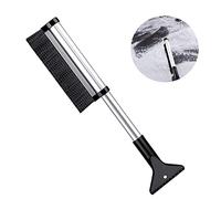 iJiZuo Cepillo de Nieve con Rasqueta de Hielo, 2 en 1 Multifuncional Pala de Nieve con Nieve Cepillo, Rascador De Hielo para Coche, Telescópica para Coche Limpiar Nieve de Parabrisas