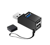 iJiZuo Concentrador USB 3.0, 3-Puertos (2 USB 2.0 + USB 3.0), Mini Adaptador Divisor USB de Alta Velocidad Portátil de 3 Puertos Transferencia de Concentrador Portátil para PC y Computadora