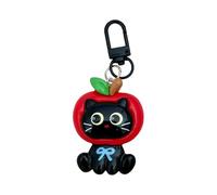 Ijksbehjf Bonito llavero de resina con diseño de gatos negros para el coche, colgante para uso diario, bolso, bolso, accesorios de teléfono, llavero de decoración, B, Talla única