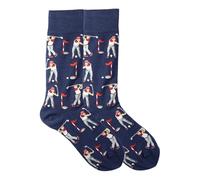 Ijksbehjf Calcetines de media pantorrilla con temática de golf para hombre, transpirables, mezcla de algodón, calcetines atléticos para deportes y uso casual, calcetines de longitud media con temática