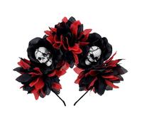 Ijksbehjf Diadema del Día de los Muertos para Halloween, disfraz de fiesta de Cincos Des Mayoes, corona de rosas, tocado mexicano para mujer y niña, disfraz de fiesta de Halloween Dias Des Los Muerto