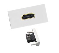 Ijksbehjf HDTV - Módulo conector hembra a hembra para placa frontal de pared, fácil instalación, accesorios de cine en casa, accesorio de conector HDTV