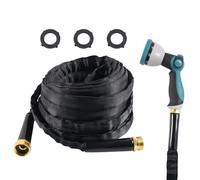 Ijksbehjf Manguera de agua de grado marino con accesorios de aleación de bronce y salida modificable, 1200 mangueras de agua de limpieza para exteriores con salida