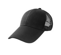 Ijksbehjf Sombrero de sol para exteriores, sombrero de camionero, ala ancha, malla transpirable, correa ajustable para deportes, diseño de cola de caballo, gorras de béisbol ajustables para viajes