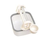 Ijksbehjf Soporte de entrenamiento para jaula con bandeja de limpieza desmontable, base de poliestireno fuerte, varilla de trituración de agarre de aluminio para uso en computadora pequeña intermedia