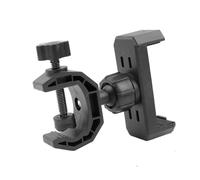 Ijksbehjf Soporte de teléfono con clip de rótula, conectores de repuesto para rótula, cabezal de bola giratorio para teléfono celular, anillos de abrazadera de luz, soporte de teléfono de cocina