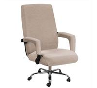 IJNBHU Funda para Silla de Oficina Tejido Elástico Suave Cubierta de la Silla Oficina Funda de Sillas Gamer Racing Protectora Lavable Extraíble,No Incluye Sillas,Caqui,XL