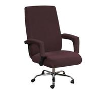 IJNBHU Funda para Silla de Oficina Tejido Elástico Suave Cubierta de la Silla Oficina Funda de Sillas Gamer Racing Protectora Lavable Extraíble,No Incluye Sillas,Marrón,XL