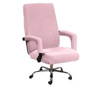 IJNBHU Funda para Silla de Oficina Tejido Elástico Suave Cubierta de la Silla Oficina Funda de Sillas Gamer Racing Protectora Lavable Extraíble,No Incluye Sillas,Rosado,XL