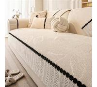 IJNBHU Funda para sofá de 1/2/3/4 plazas, Manta de Chenilla, Funda Antideslizante Fundas Sofá de Chenille Antiarrugas Decorativas,10,90 * 160cm