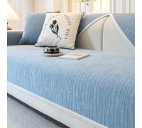 IJNBHU Mantas Cubre Sofa Funda para Sofás Chaise Longue Funda Cubre Sofá Brazo Derecho/Izquierdo Antideslizante Lavable Funda Protectora de Sofás para Forma L,Sky Blue,70 * 90cm