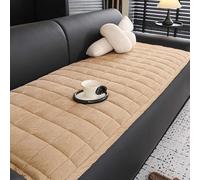 IJNBHU New Thick Sofa Covers - Soft Corduroy Universal Sofa Cover pour canapé 3 Places Avec méridienne, idéale pour Les animaux de compagnie,Caqui,70 * 150cm