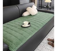 IJNBHU New Thick Sofa Covers - Soft Corduroy Universal Sofa Cover pour canapé 3 Places Avec méridienne, idéale pour Les animaux de compagnie,Verde,70 * 70cm