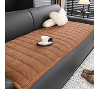 IJNBHU New Thick Sofa Covers - Soft Corduroy Universal Sofa Cover pour canapé 3 Places Avec méridienne, idéale pour Les animaux de compagnie,Marrón,70 * 70cm