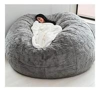 IJNBHU Silla Grande de puf, Muebles Gigantes Rellenos de Espuma, Fundas Lavables a máquina, puf de Piel sintética Funda de sofá Cama Perezoso Funda de puf de Pelo Gigante(Color:8,Size:6ft)