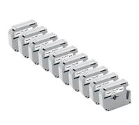 IJOSADON 10 Paquete de 12 mm Cinta de Etiqueta Compatible con MK231 MK631 MK131 PT70 PT80 Impresora(10PK Black on White)