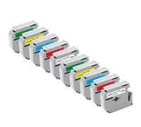 IJOSADON 10 Paquete de 12 mm Cinta de Etiqueta Compatible con MK231 MK631 MK131 PT70 PT80 Impresora(10PK Mixed Color)