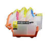 IJOSADON 4pcs Cartuchos de Tinta Recargables compatibles con vacío para IX4000 IX5000 IP3300 IP3500 MP510 MP520 MX700 con Chip de reinicio automático PGI-5 PGI5