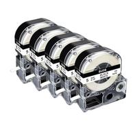 IJOSADON 5pcs 10pcs Su5s Su5y Cinta de Tubo de retiro de Calor Compatible con SU11S SU1Y SU3W SU3Y para LW300 LW400 700 Etiqueta Impresora(5PK 5mm White)