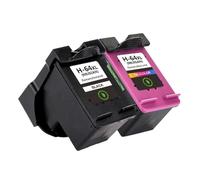 IJOSADON 64xl Cartucho de inyección de Tinta Negra remanufacturada Compatible con 64 para la Foto 6252 6255 7158 7164 Impresoras 64 XL Reemplazo de Tinta(1SET 2COLORS)