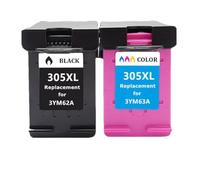 IJOSADON Cartucho de Tinta 305xl Compatible con Deskjet 2710 2720 4110 4120 4130 6010 6020 6030 6420(1 BK 1 Color)