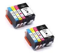 IJOSADON Cartucho de Tinta Compatible con 4pcs para 915XL 919XL 915 919 XL para Usar con OfficeJet Pro 8010 8023 8025 8022 8010 8012 8015 8018 8028 Printer(2set)