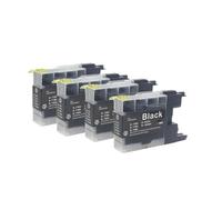 IJOSADON Cartucho de Tinta Compatible manufacturado LC12 LC40 LC71 LC73 LC75 LC400 LC1220 LC1240 para la Impresora MFC-J6910CDW J6710CDW(4PCS Black)