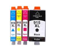 IJOSADON Cartucho de Tinta de la Serie OfficeJet Pro 8000 Compatible con 915/915XL(4 Colors 1set)