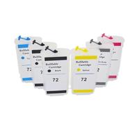 IJOSADON Cartucho de Tinta Recargable de 130ML Compatible con HP72 para impresoras Designjet T1300 T1120hd T1120sd T1200hd T2300emfp con Chip Permanente