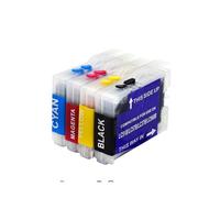IJOSADON Cartucho de Tinta Recargable LC51 LC37 LC57 LC970 LC1000 Compatible con Modelos de Impresora DCP-130C DCP-135C DCP-150C DCP-330C DCP-350C
