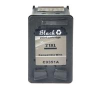 IJOSADON Cartucho de Tinta remanufacturado Compatible con 21 22 21xl 22xl C9352CE Funciona para DeskJet F4140 F2110 OfficeJet Impresoras(Black)