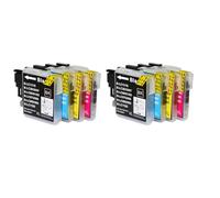 IJOSADON Cartuchos de Tinta compatibles para impresoras MFC J410 415W J220 J265W DCP J125 J315W J515W LC39 LC985 LC975(2BK2C2M2Y)