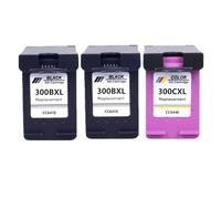 IJOSADON Cartuchos de Tinta remanufactura compatibles para 300xl para el Escritorio D1660 D2560 D2660 D5560 F2420 F2480 F2492 F4210 Impresoras 3 Pack(2BK 1COLOR)