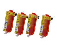 IJOSADON Compatible XL 364 XL 364XL El Cartucho de Tinta de inyección de Tinta Funciona con impresoras 364 364xl como Photosmart 5510 7520 B8550 Deskjet 3070a B109A(4PCS Yellow)